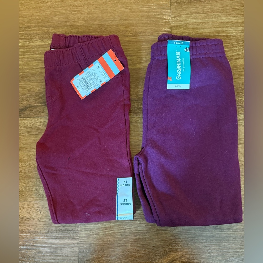 Kids Maroon Leggings / Sweatpants